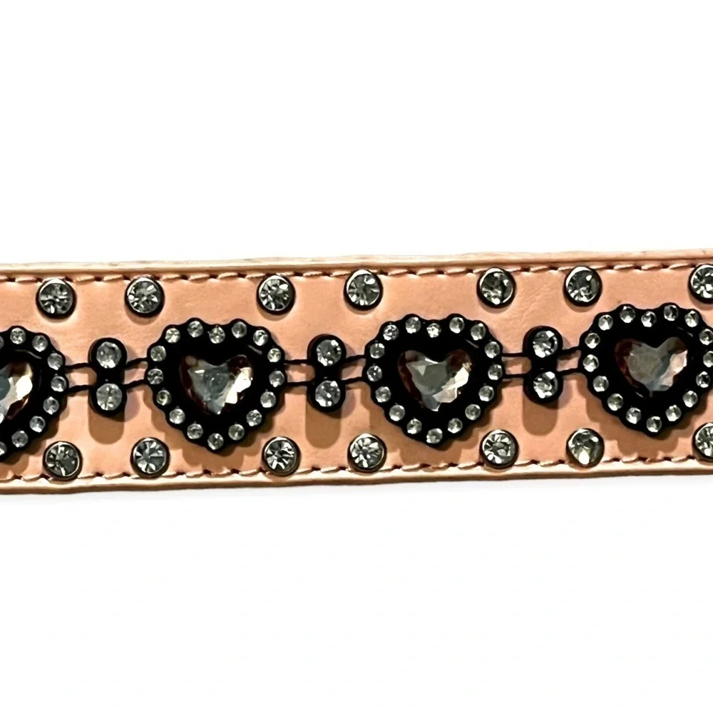 Kids Nocona Western Belt Pink Silver Jewels 20”